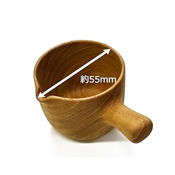 Amazon.co.jp: Chabatree ミルクカップ ソースカップ 木製 5cm